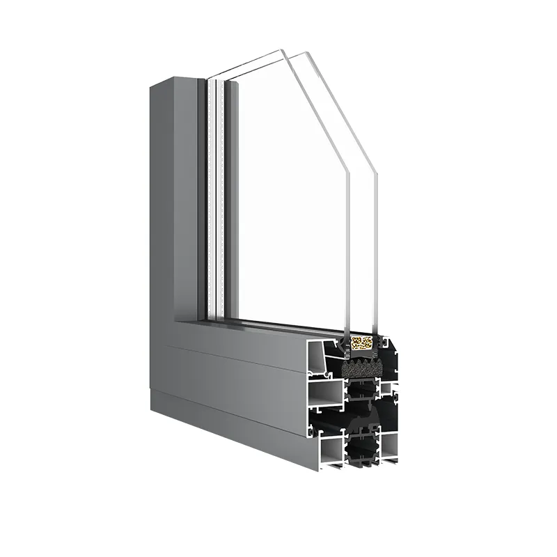 SJ70EСистемные алюминиевые окна и двери с терморазрыв 55